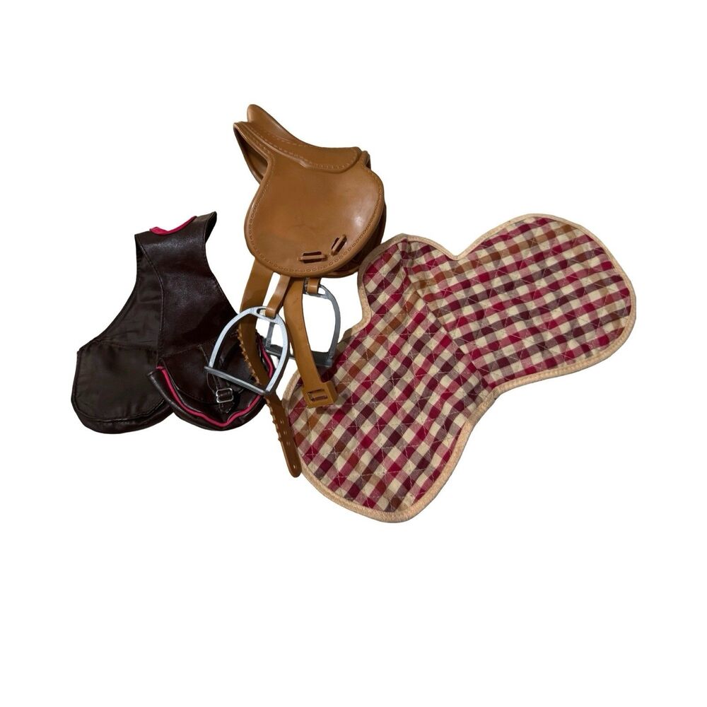 Battat Horse Bundle Equestrian Saddles Western Saddle Saddle Blanket Doll